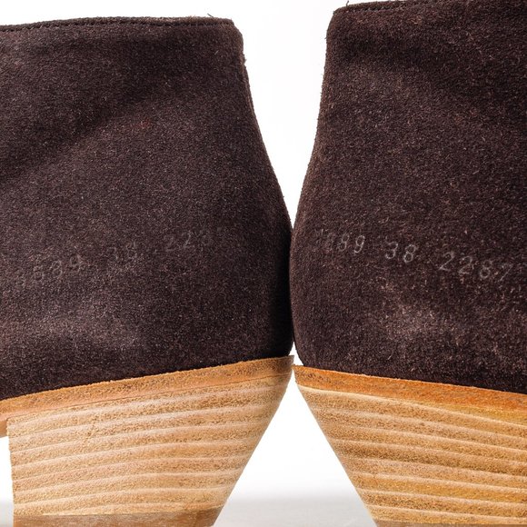 Woman by Common Projects Brown Suede Ankle Boots - Picture 8 of 10